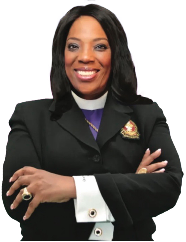 Apostle Dr. Shirley Stanfill in chaplain clergy attire